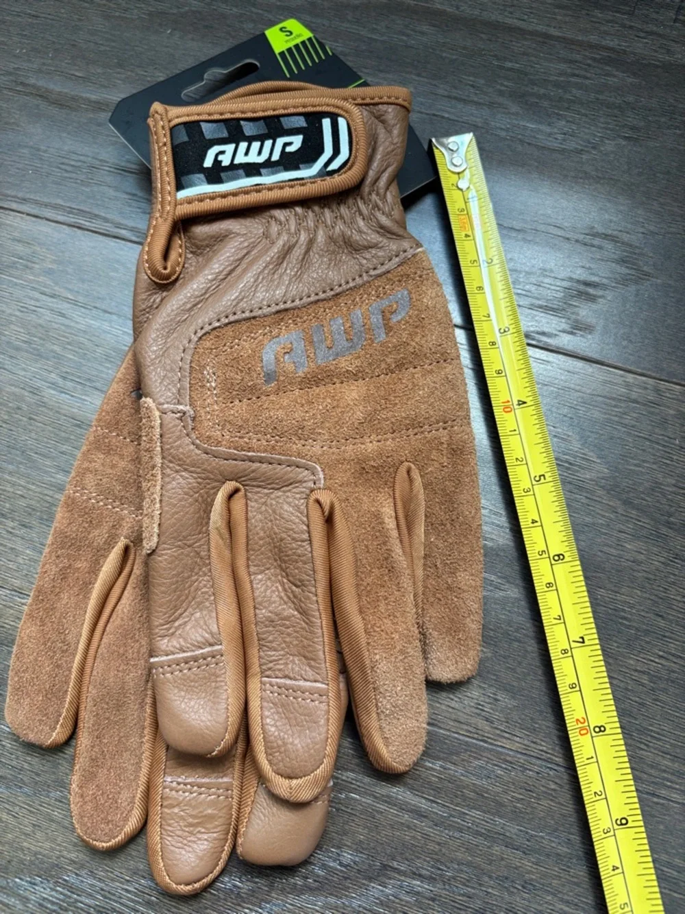 AWP High Performance Cowhide Leather,Velcro wrist ,work gloves